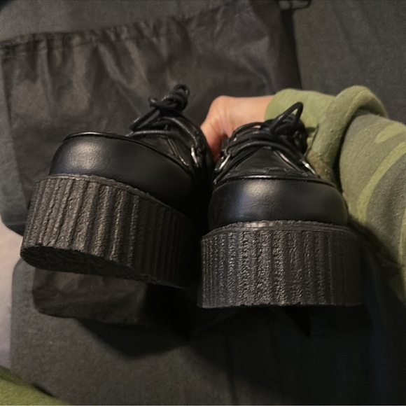 Demonia vintage Black Men's Loafers creeper preowned - Picture 5 of 13